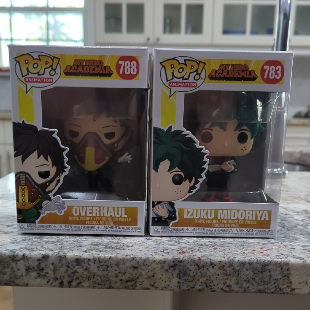 Funko Pop! My Hero Academia Overhaul and Izuku Midoriya Figures